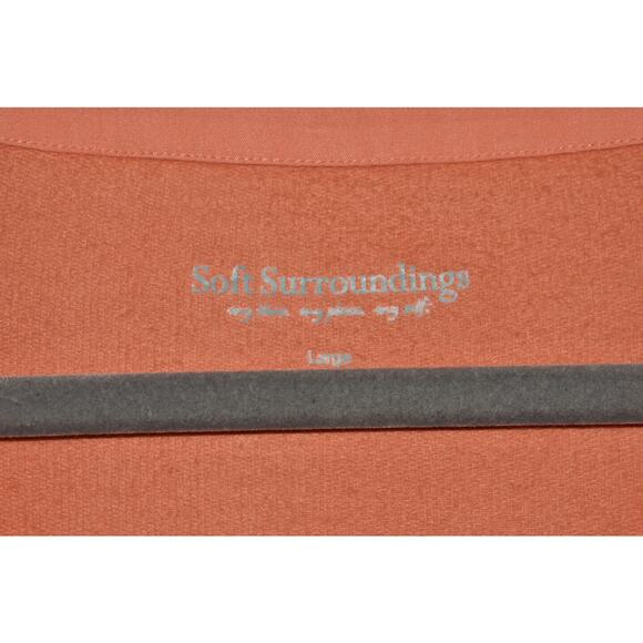 SOFT SURROUNDINGS $89 Rue Cler Long Sleeve Pullover Peach Large - Picture 3 of 3